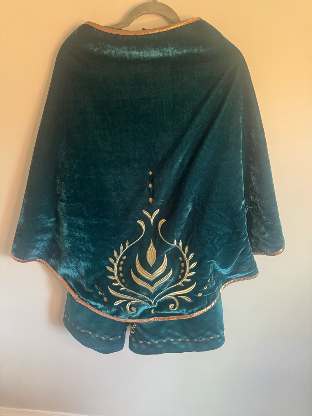 Disney’s Queen Anna gown with velvet cape. Princess Costume Dress size kids 5/6 - Picture 2 of 9